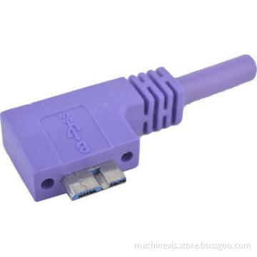 Micro USB3.0 B CCD Camera USB Cable 90 Degree Molding Type